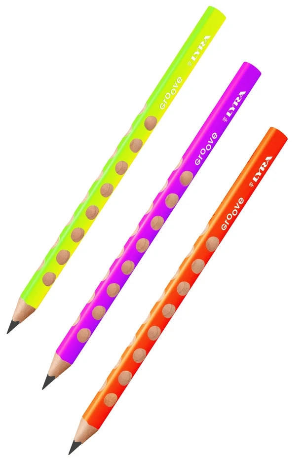 Lyra Groove Jumbo Üçgen Kurşun Kalem Neon Turuncu (1 adet)