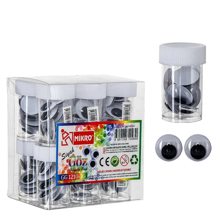 Mikro Büyük Boy Oynar Göz GG 1210-3G