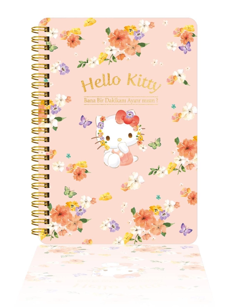 Victorias Journals Hello Kitty 14x20 Sert Kapak Spiralli Günlük 524-1893