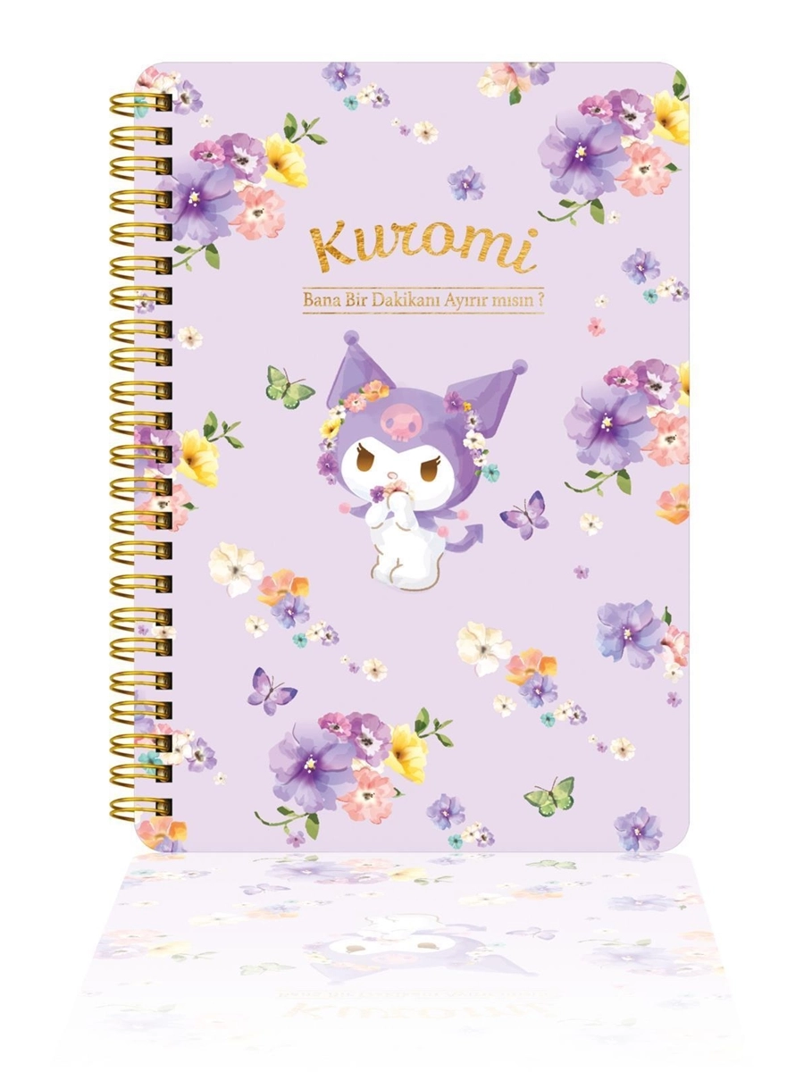 Victorias Journals Kuromi 14x20 Sert Kapak Spiralli Günlük 524-1895