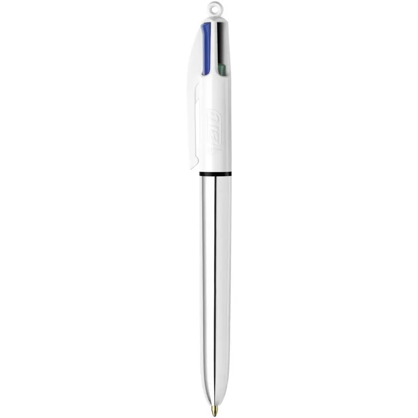 Bic 4 Colours Tükenmez Kalem Metalik Gümüş