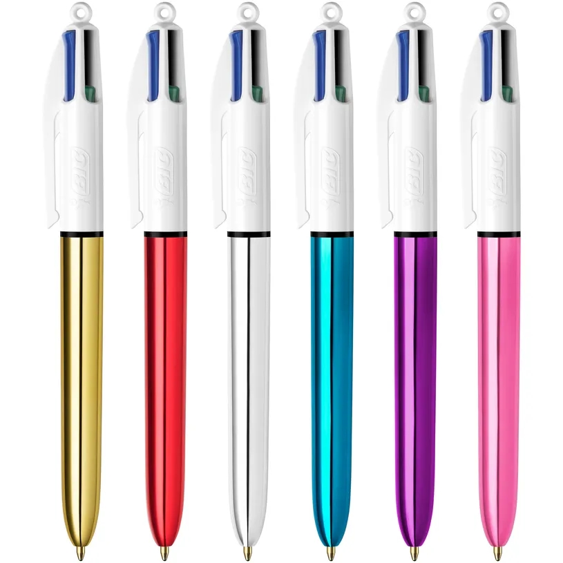 Bic 4 Colours Tükenmez Kalem Metalik Pembe