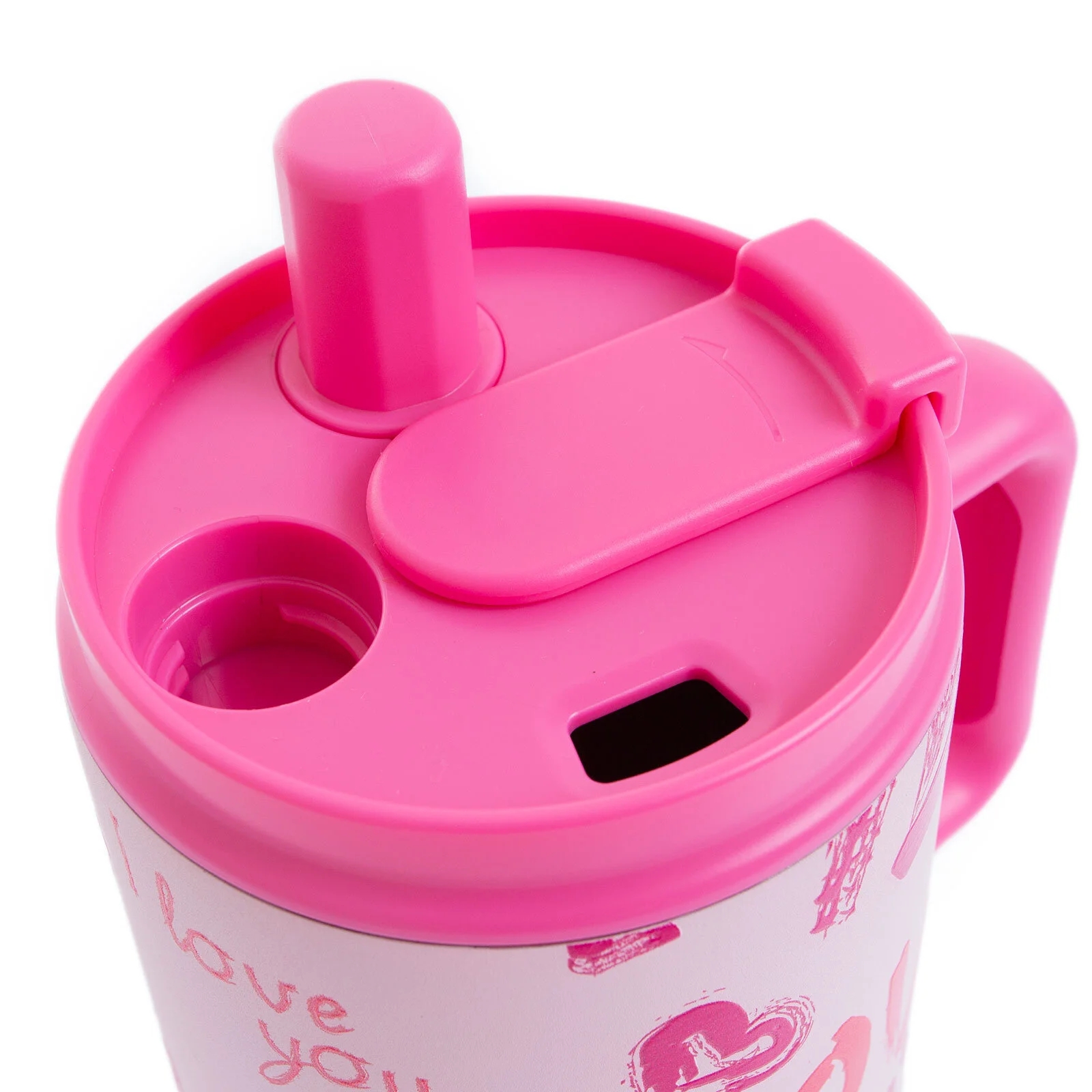 Vagon Life 800 ml Pipetli Paslanmaz Çelik Mug Termos VGN-8138 Pembe