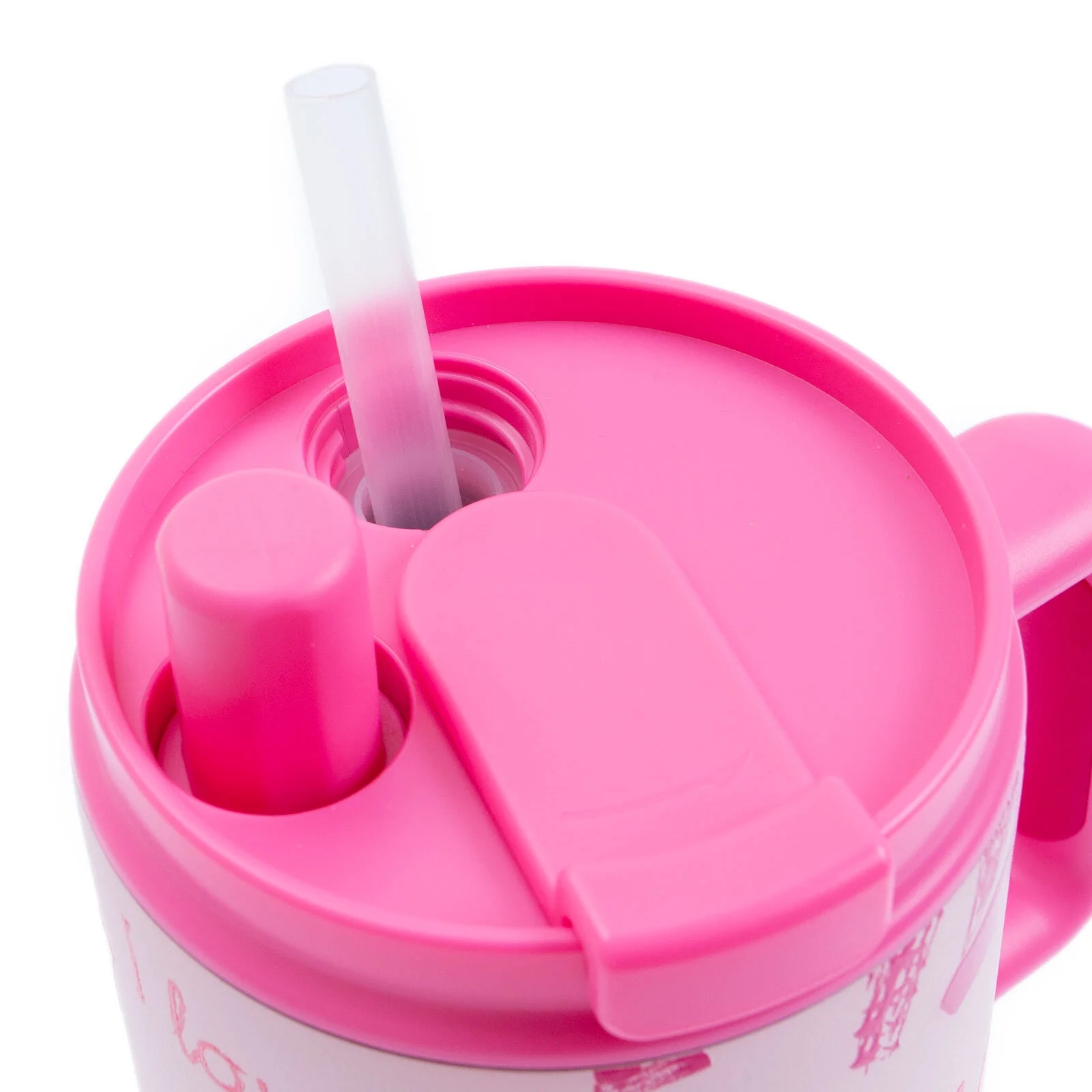 Vagon Life 800 ml Pipetli Paslanmaz Çelik Mug Termos VGN-8138 Pembe