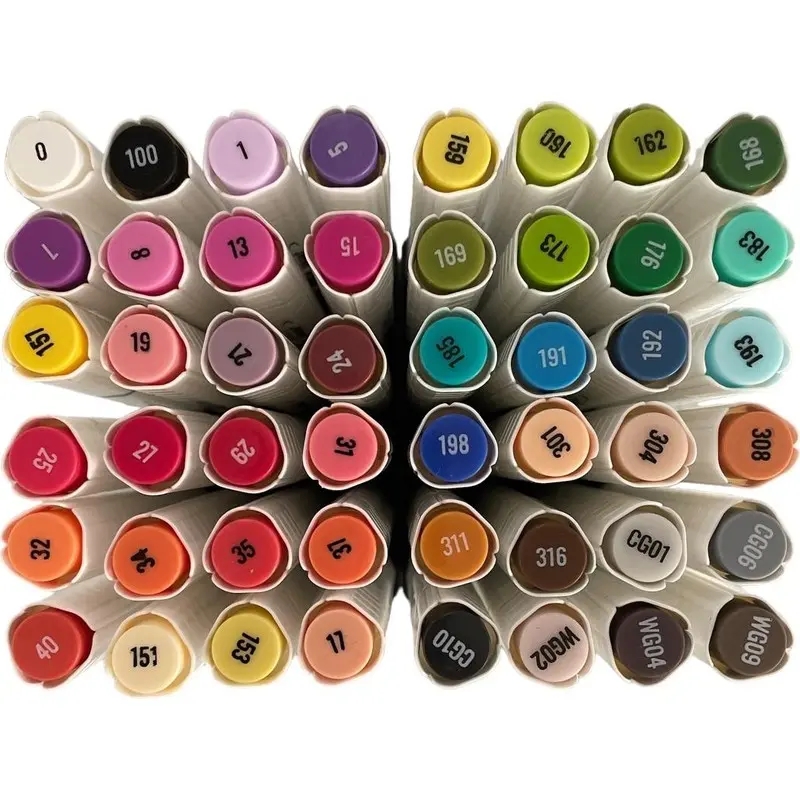 Penmark Art Marker Dual Nib Fırça Uç + Kesik Uç 48 Renk Set (Yerli Üretim)