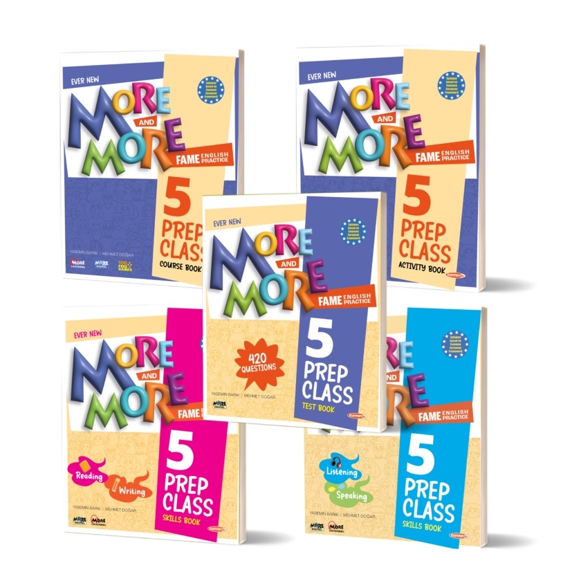 5.SINIF MORE & MORE PREP CLASS COURSE BOOK & ACTIVITY BOOK & SKILLS BOOK (READING & WRITING) & SKILLS BOOK (LISTENING & SPEAKING) & TEST BOOK (5 KİTAP)