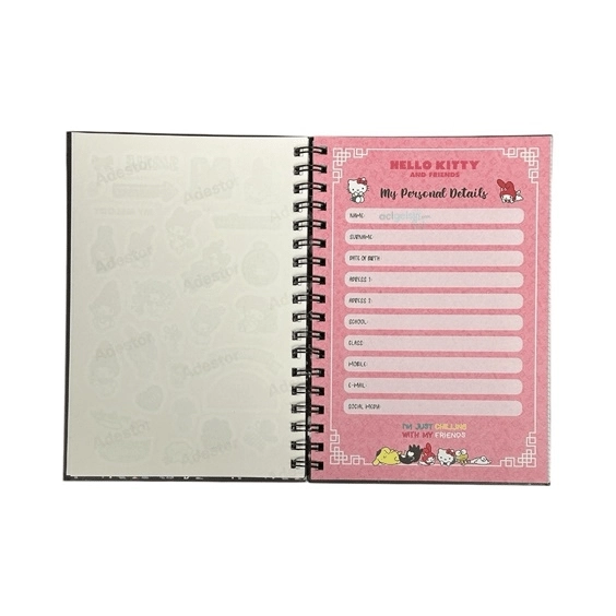 Gifi Sanrio Hello Kitty ve Arkadaşları Spiralli Daily Planner Stickerli Konuşan Ajanda 158 30 07