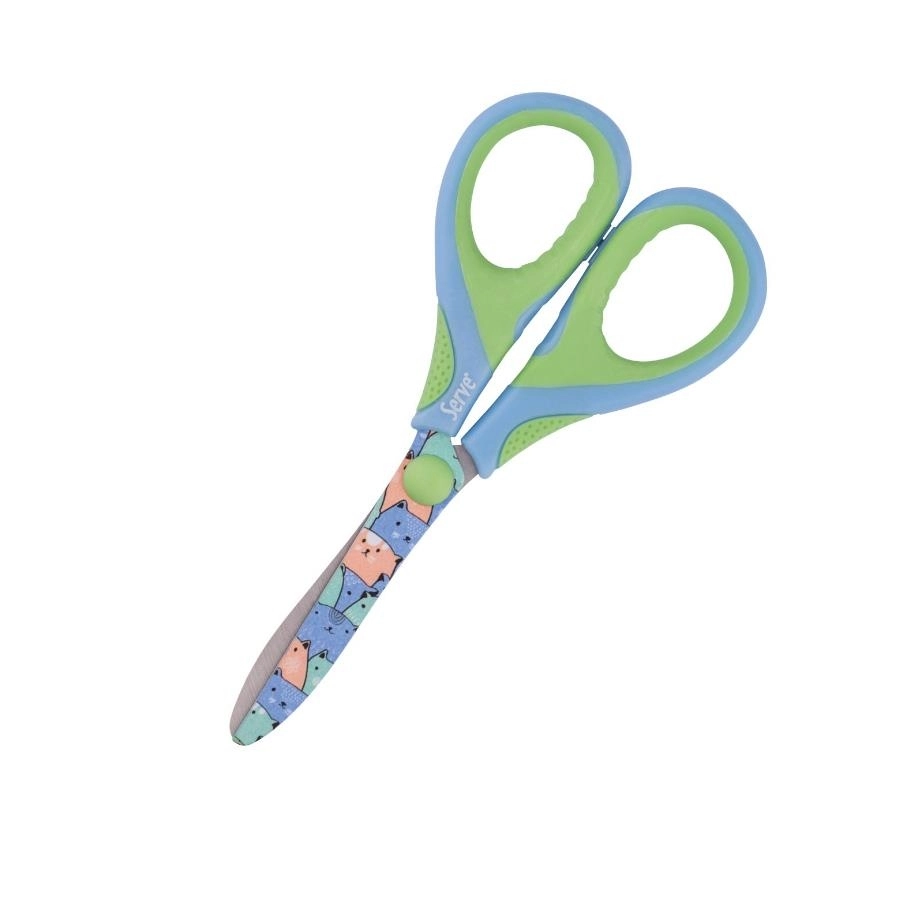 Serve Berry Fosforlu Öğrenci Makası Mavi-Yeşil SV-BERYMKFR P240507