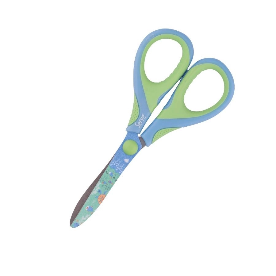Serve Berry Fosforlu Öğrenci Makası Mavi-Yeşil SV-BERYMKPS P240507