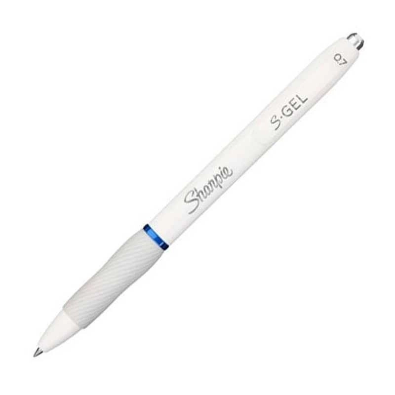 Sharpie S-Gel Fashion 0.7 mm Jel Mürekkepli Kalem Beyaz Gövde Mavi Mürekkep