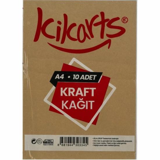 Kikarts A4 Kraft Kağıdı 10’lu Paket