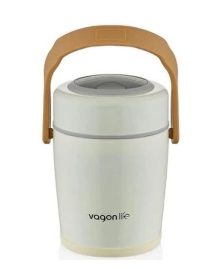 Vagonlife Yemek Kabı Çelik İki Bölmeli Lunch Box 