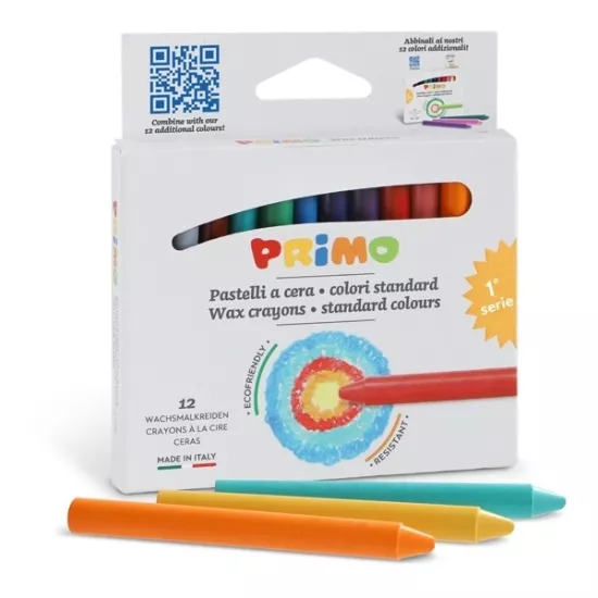 Primo Balmumu Boya Kalemi 12 Renk 9X85 MM