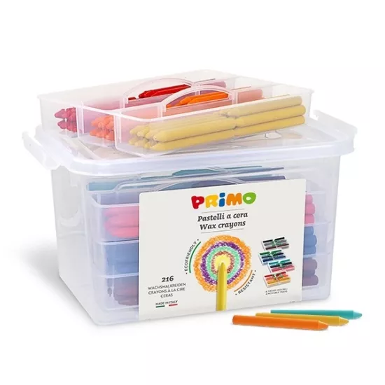Primo 12 Renkli Mum Boya Okul Seti  