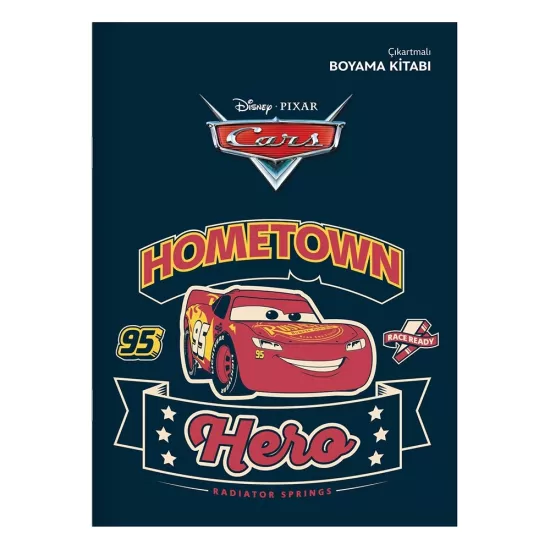  Cars Çıkartmalı Boyama Kitabı