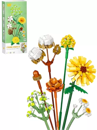 Loz Dekoratif ve Koleksiyonluk Çiçek Buketi Lego 