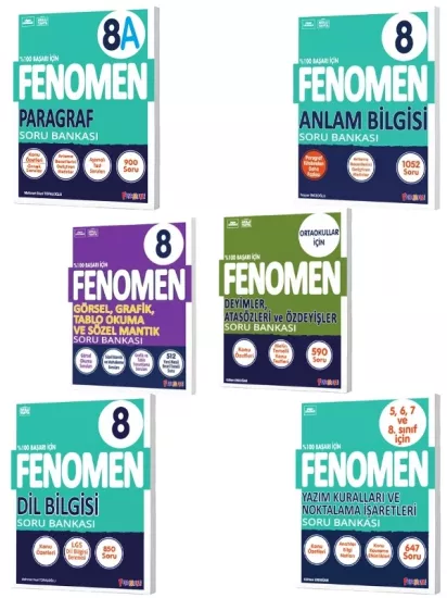 Fenomen Yayınları 7’den 8’e Geçiş Hazırlık Seti
