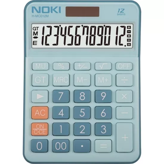 Noki Hesap Makinesi 12 Hane Mavi H-Mc012M