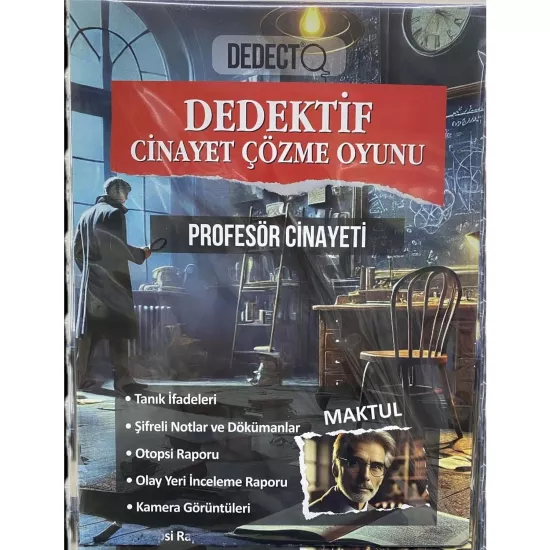 Dedektif Cinayet Çözme Oyunu Profesör Cinayeti