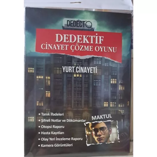 Dedektif Cinayet Çözme Oyunu Yurt Cinayeti