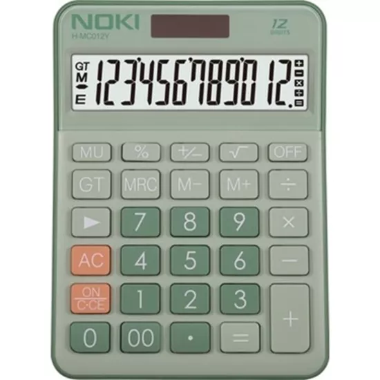 Noki Hesap Makinesi 12 Hane Yeşil H-Mc012Y