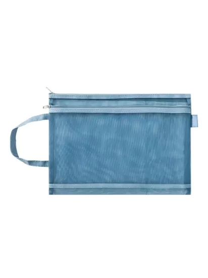 Fermuar kapatma çift katmanlı dosya çantası