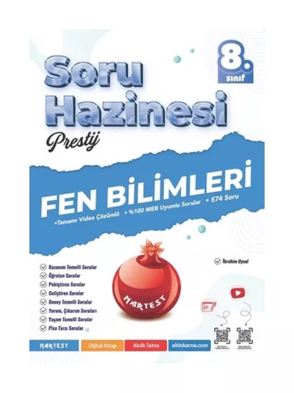 Nartest 8.Sınıf Prestij Fen Soru Hazinesi