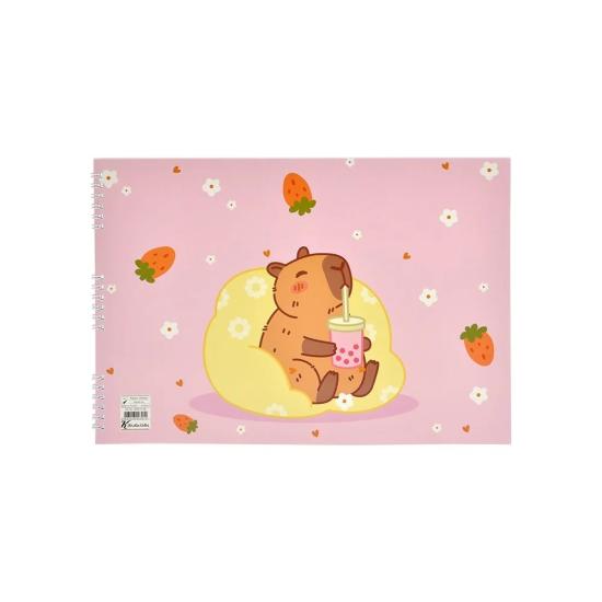 Capybara Resim Defteri Küçük Boy 17x25 cm