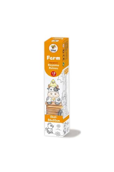 Lino Yapışkanlı Rulo Boyama Kağıdı FARM  86x20cm