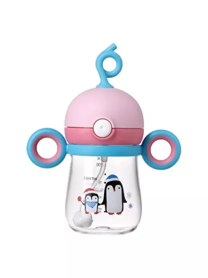 Rovco 220 ml Pipetli Matara B1030 Pembe mavi