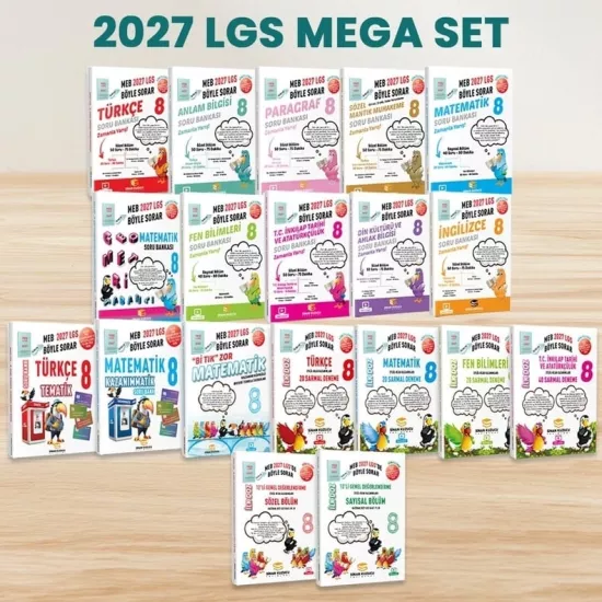 Sinan Kuzucu Yayınları 2027 LGS MEGA SET 