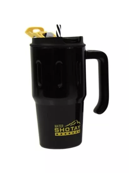 Shotay Çelik Pipetli Termos Matara Handle Mug