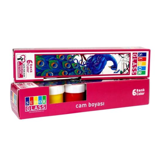 Südor Cam Boya Seti Su Bazlı 20 Ml Şişe 6’lı Takım