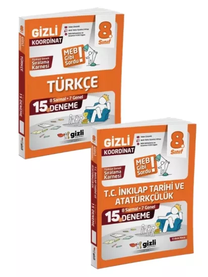 Gizli Yayınları Lgs 8. Sınıf Sözel Set 15li Deneme