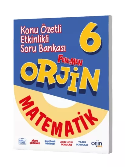 Orjin 6 Matematik Konu Özetli Etkinlikli Soru Bankası