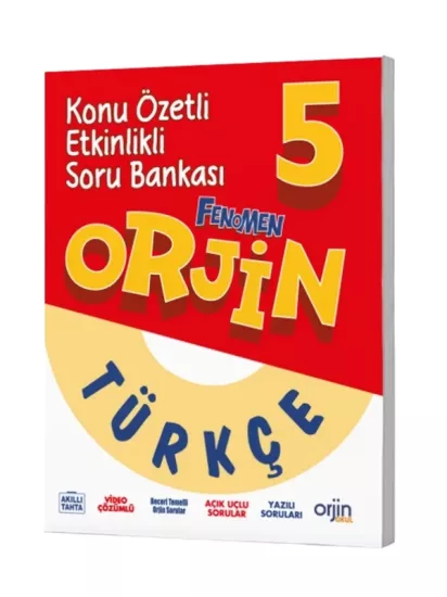 Orjin 5. Sınıf Türkçe Konu Özetli Etkinlikli Soru B