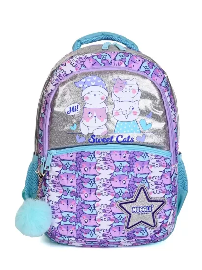 Muggle Mu-9063 Kız Çocuk Okul Çantası Kedili