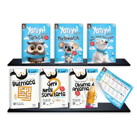 3.Sınıf Yarıyıl Tatil Seti 2025-2026 Öğretmen Evde