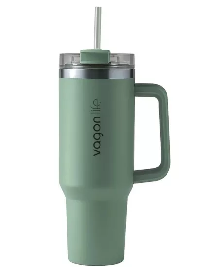 Vagonlife 1200 ML Kulplu Paslanmaz Çelik Termos
