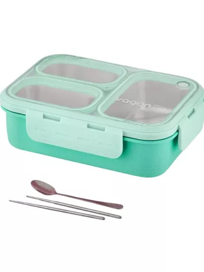 Vagonlife Lunch Box 620 ML Tek Kat Üç Bölmeli 