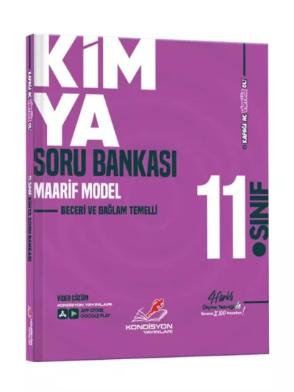Kondisyon Kimya 11. Sınıf Soru Bankası 2027 