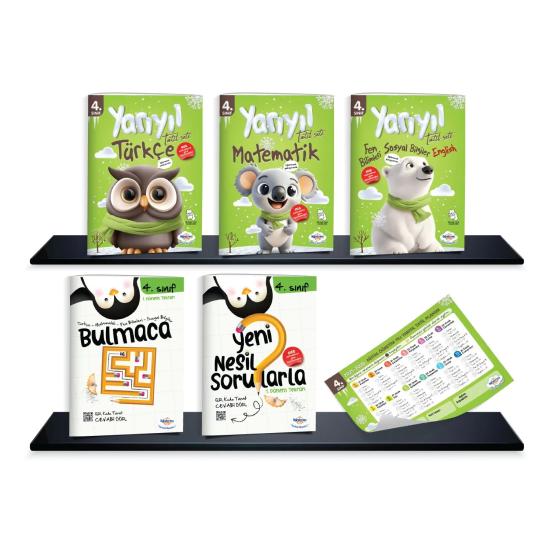 4.Sınıf Yarıyıl Tatil Seti 2025-2026 Öğretmen Evde
