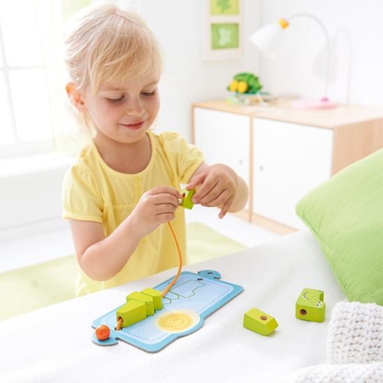 Haba Animals – Hayvanlar Ahşap Puzzle Timsah 