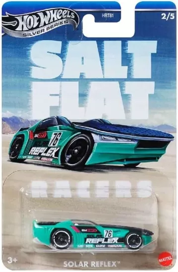 HotWheels Silver  Premium Salt Flat Solar Reflex