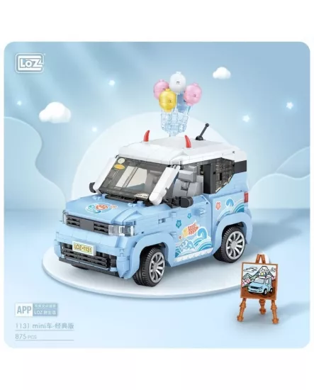 LOZ Balon Arabası Mavi Mini Block Seti Lego Araba