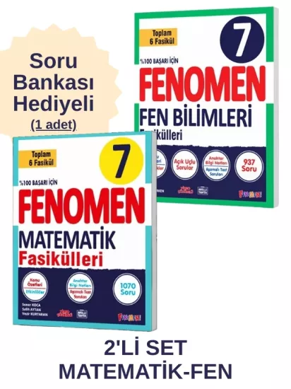 Fenomen 7.Sınıf Matematik - Fen Fasikül Hediyeli