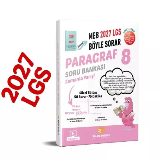8. Sınıf 2027 Lgs Meb Böyle Sorar PARAGRAF Soru B