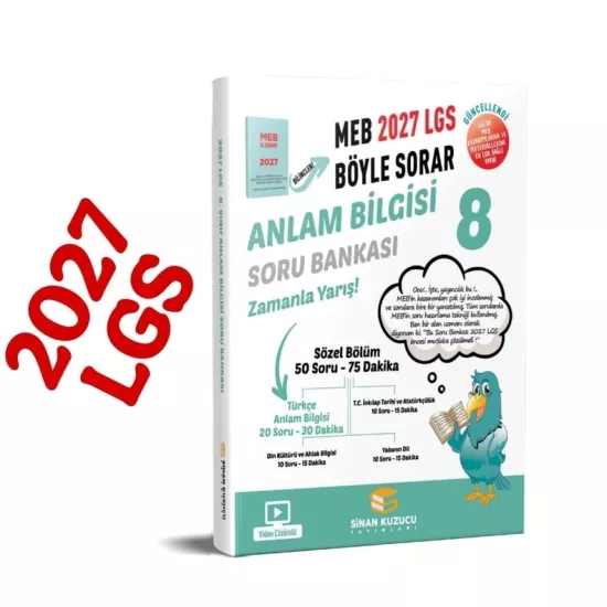 8. Sınıf 2027 Lgs Meb Böyle Sorar ANLAM BİLGİSİ SB