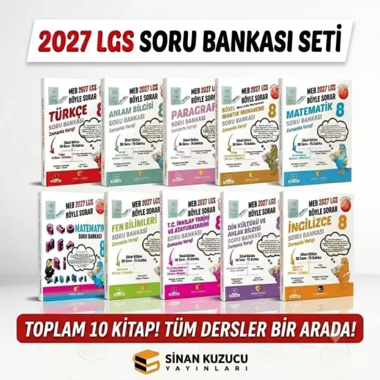8. SINIF LGS MEB SORU BANKASI SETİ 2027 LGS
