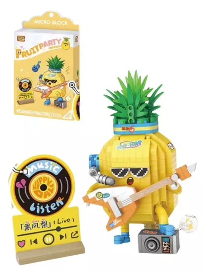 Loz Micro Block Serisi Gitarist Ananas Figürü Lego